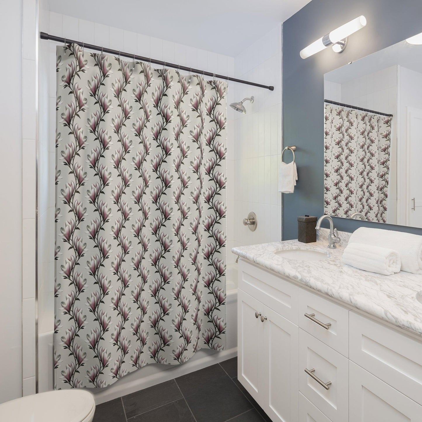 Magnolia Flower Shower Curtains - CEZBE