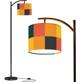 Boho Colorful Arc Floor Lamp (Made in USA)