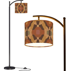 Earth Tone Arc Floor Lamp (Made in USA)