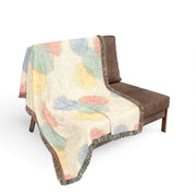 Painterly Dot Woven Throw Blanket