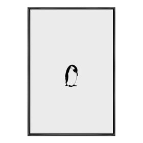 Nihilist Penguin Floating Frame Canvas (Made in USA)
