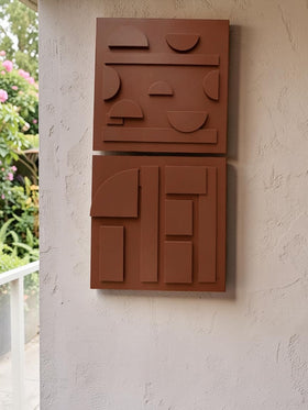 Geometric Bauhaus Wall Art Set of 2