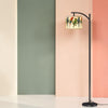 Parrot Arc Floor Lamp – Tropical Bird Boho Lighting | Made in USA