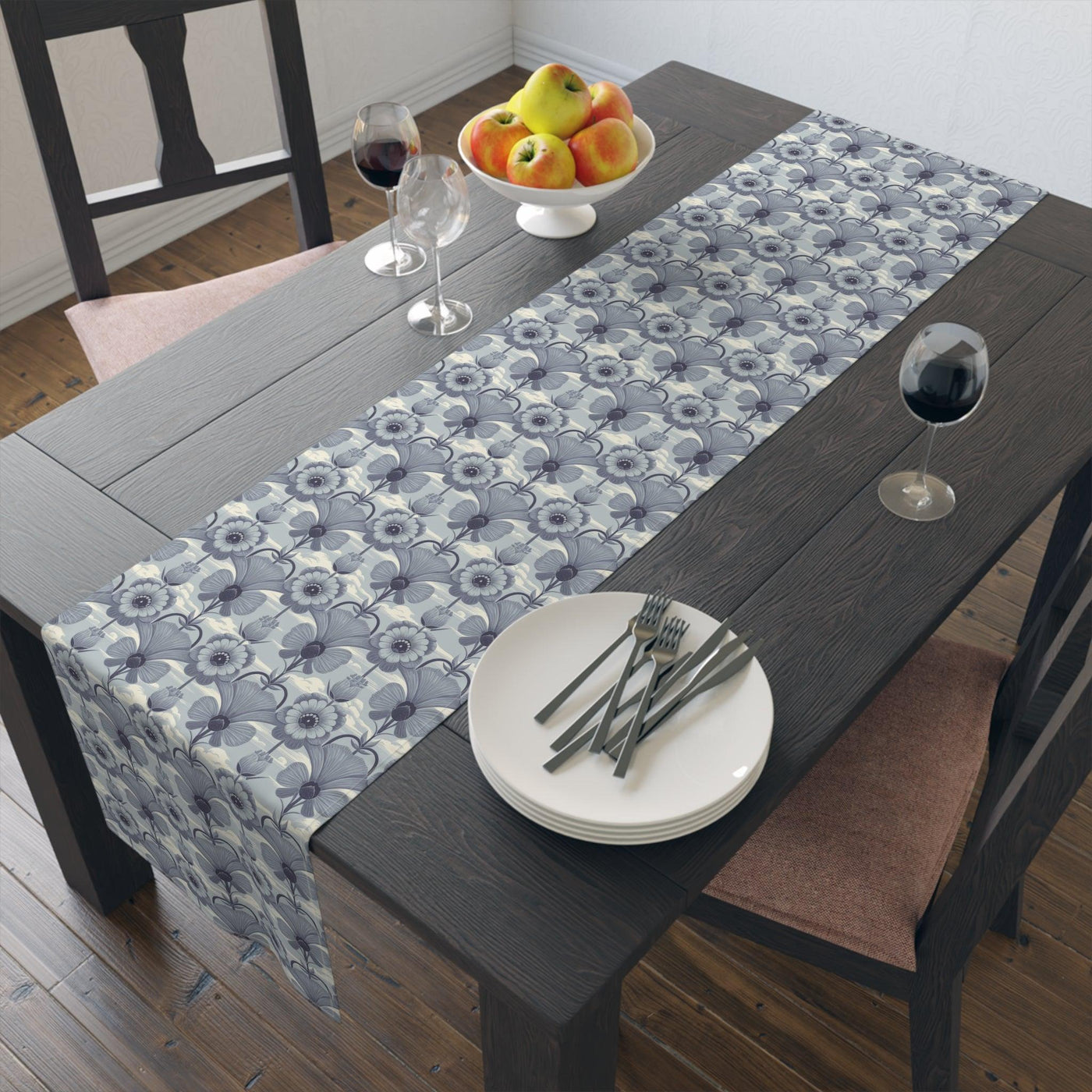 Italian Blue French Countryside Table Runner - CEZBE
