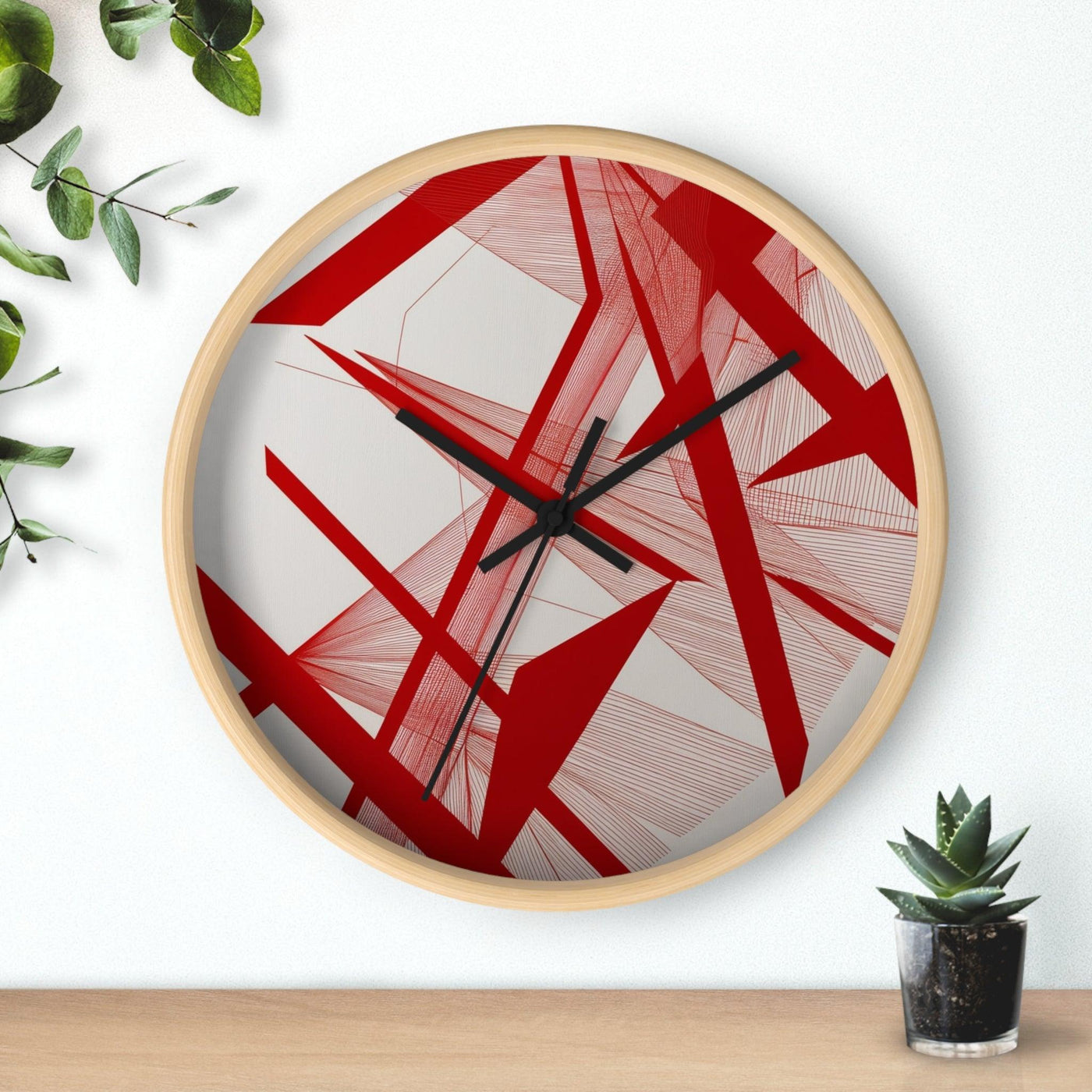 Red Wall Clock - CEZBE