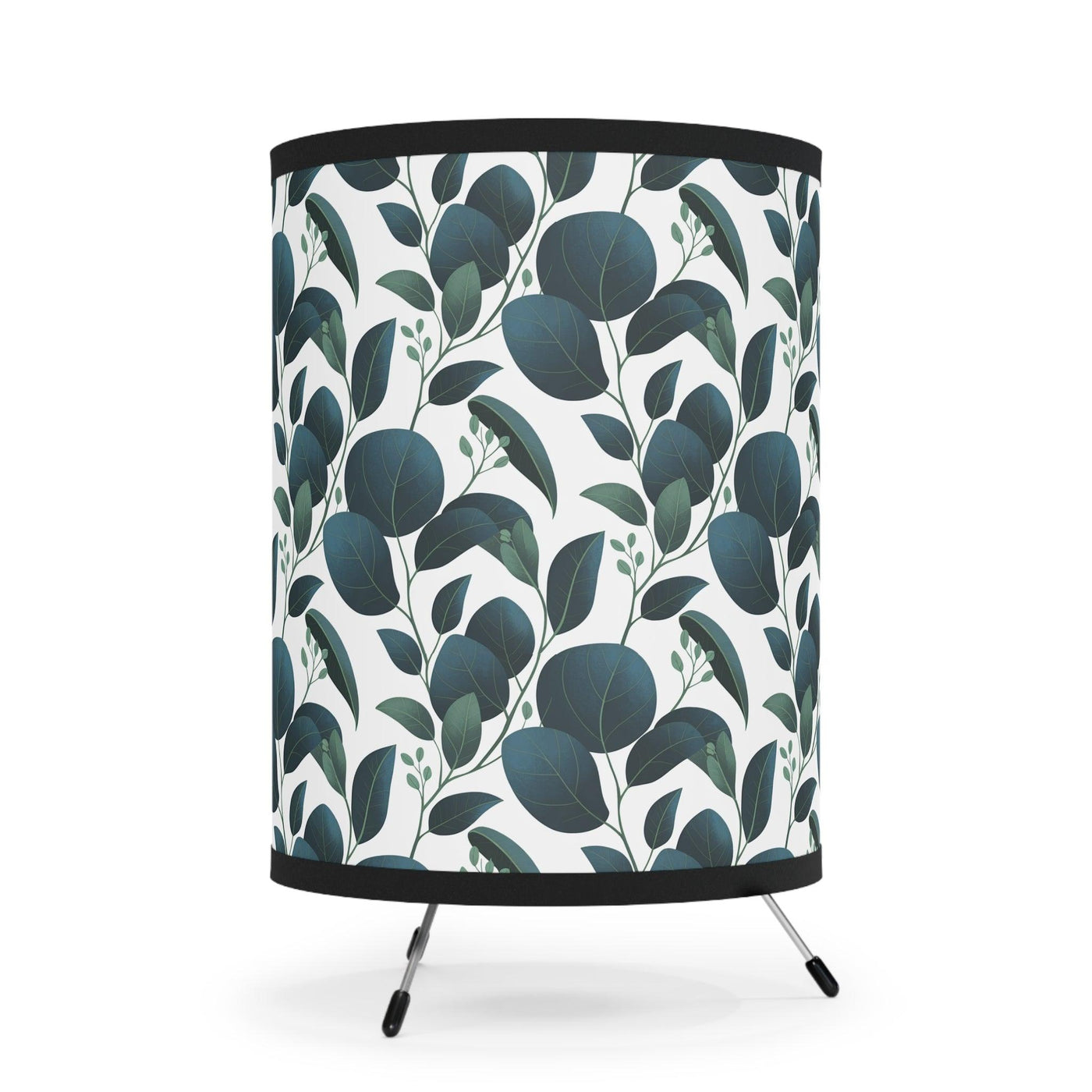Tripod Lamp-Eucalyptus in Navy Blue Room Decor Lighting, US\/CA Plug - CEZBE