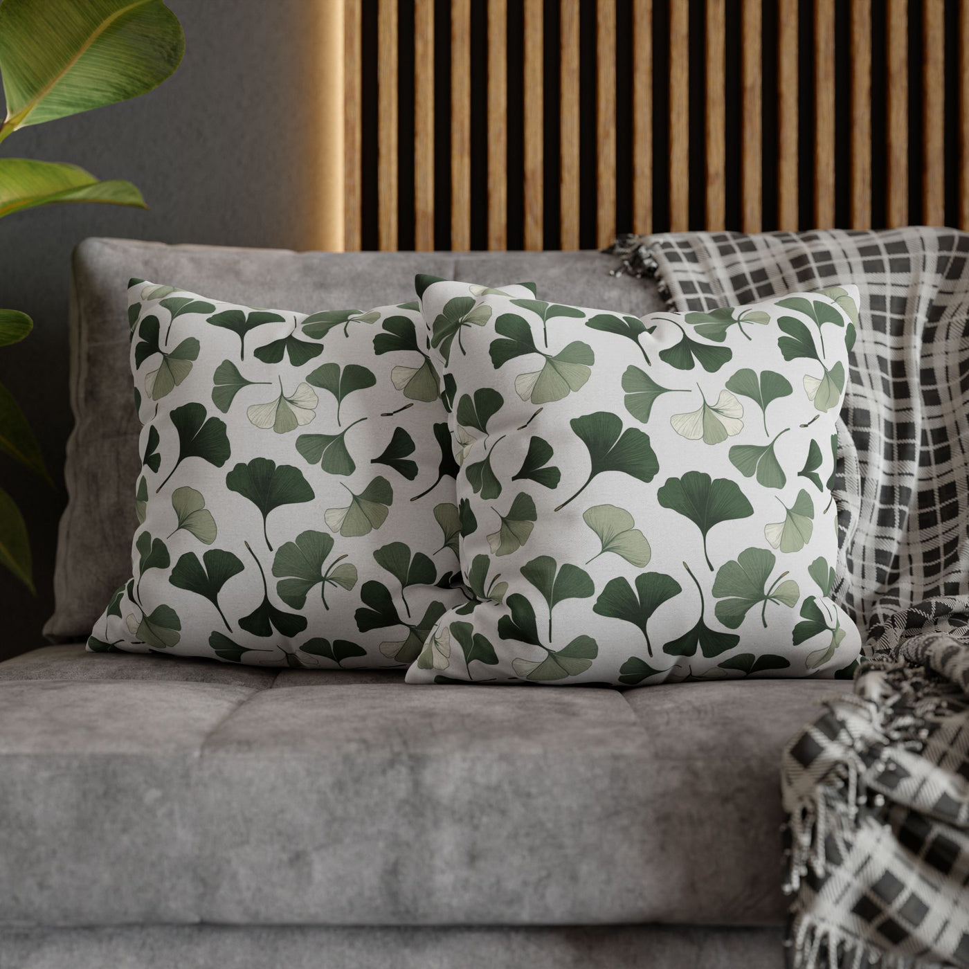 Botanical Pattern Pillow Cover