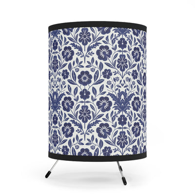 French Country Blue Tripod Lamps