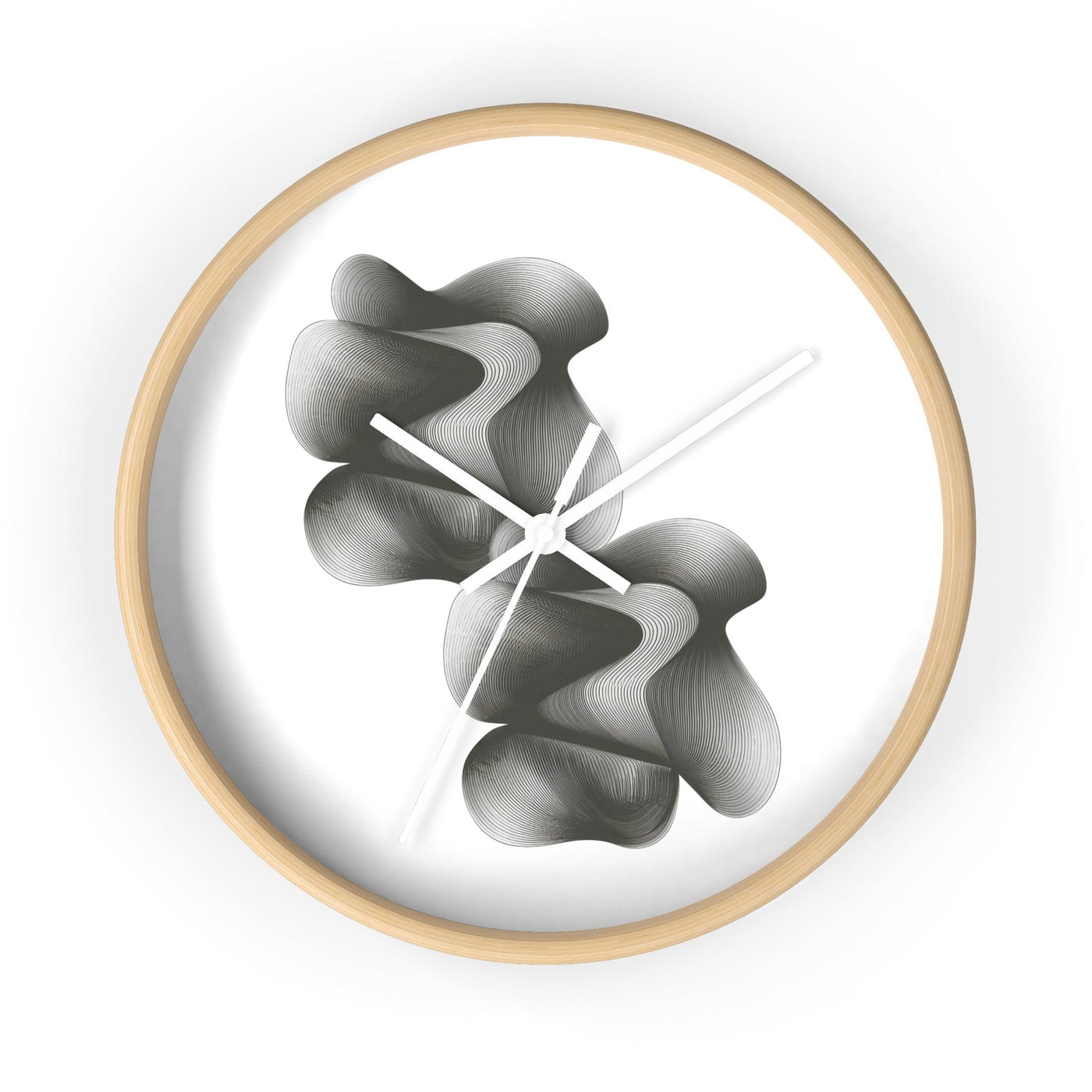 Striped Pattern Wall Clock - CEZBE