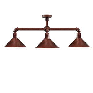 Ceiling Light Retro Vintage Industrial Flush Mount Rustic Red Pipe Light Ceiling Light E27~3591-0