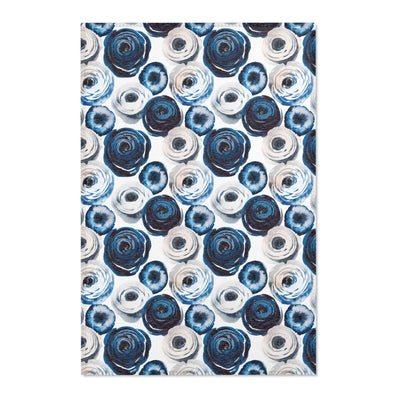 Blue Flower Area Rug - CEZBE