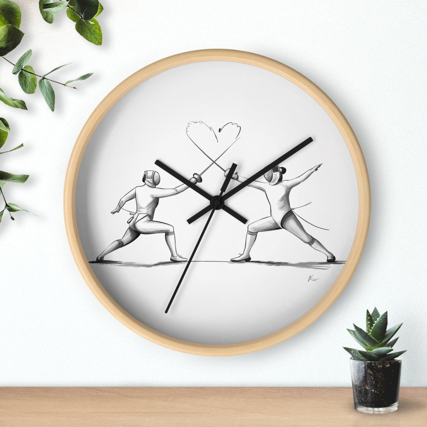 Black and White Wall Clock - CEZBE
