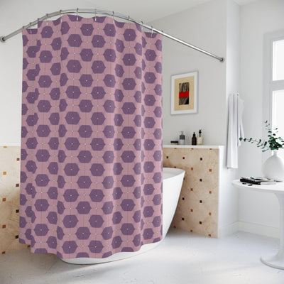 Pink Flower Shower Curtains - CEZBE