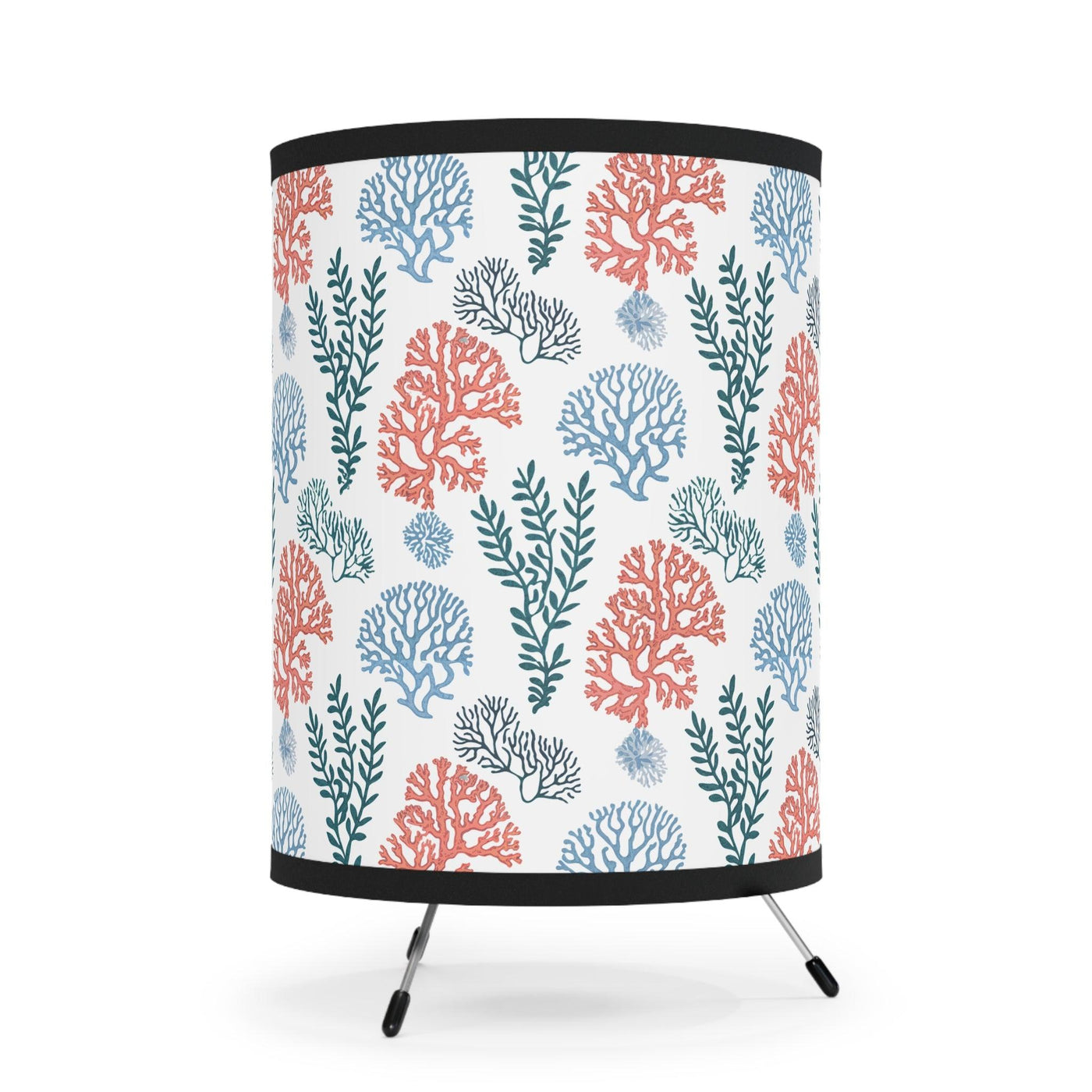 Navy Blue Coral Seaweed Lampshade - CEZBE