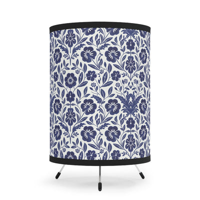 French Country Blue Tripod Lamps
