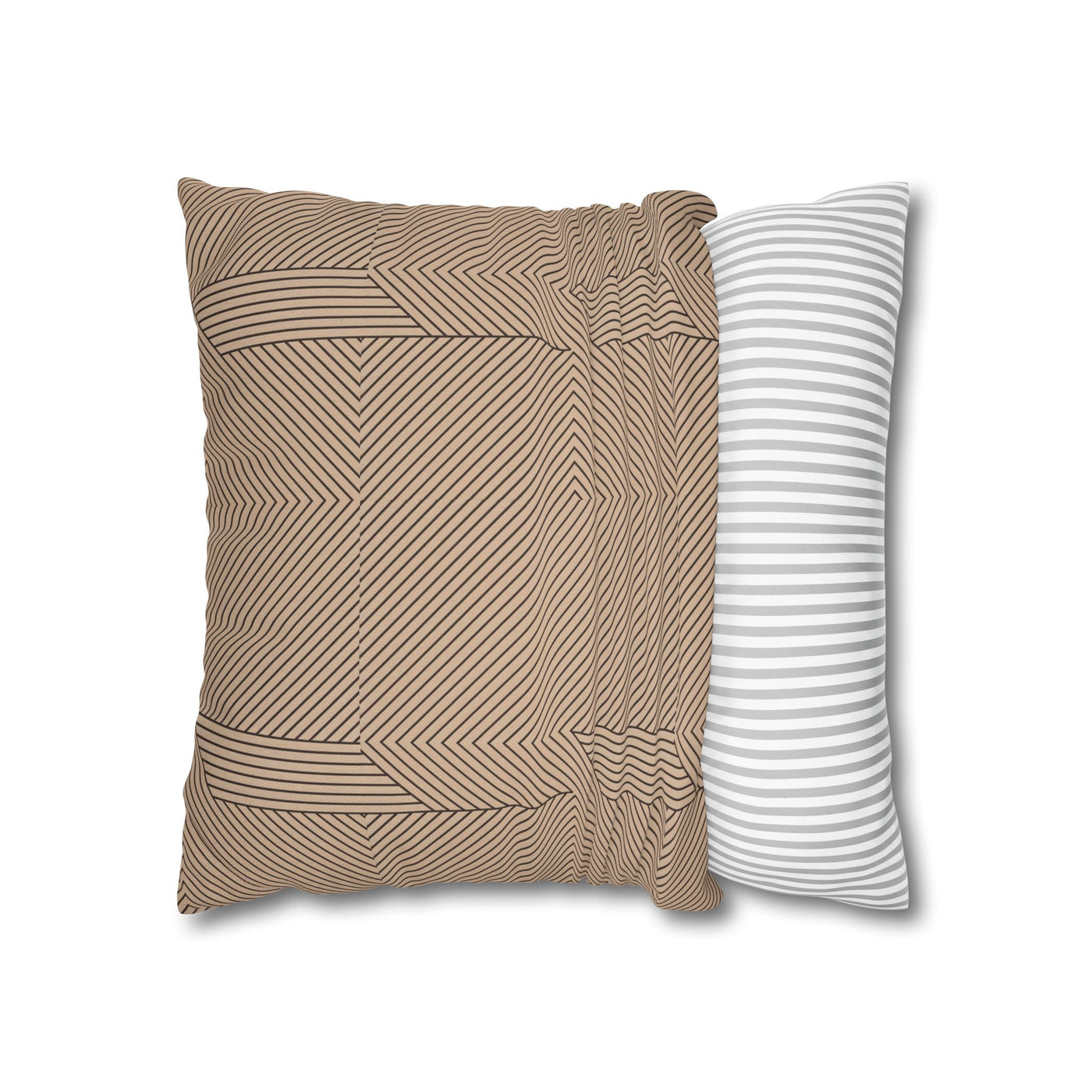 Neutral Lined Decor Pillowcase