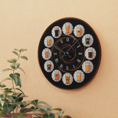Beer O'clock Pub Wall Clock Office Decor Man Cave