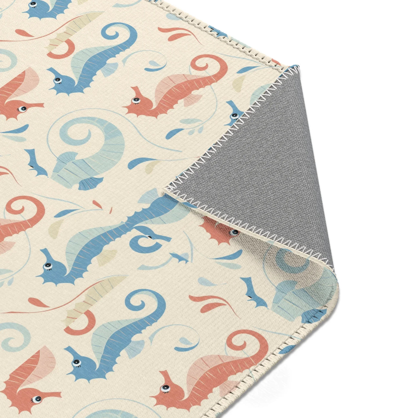 Sea Horse Area Rugs - Baby Room Decor