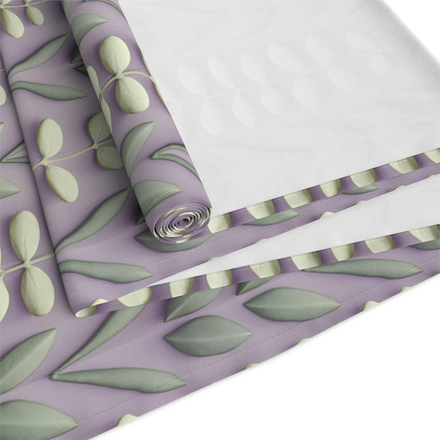 Botanical Plant Floral Leaves Table Runner - CEZBE