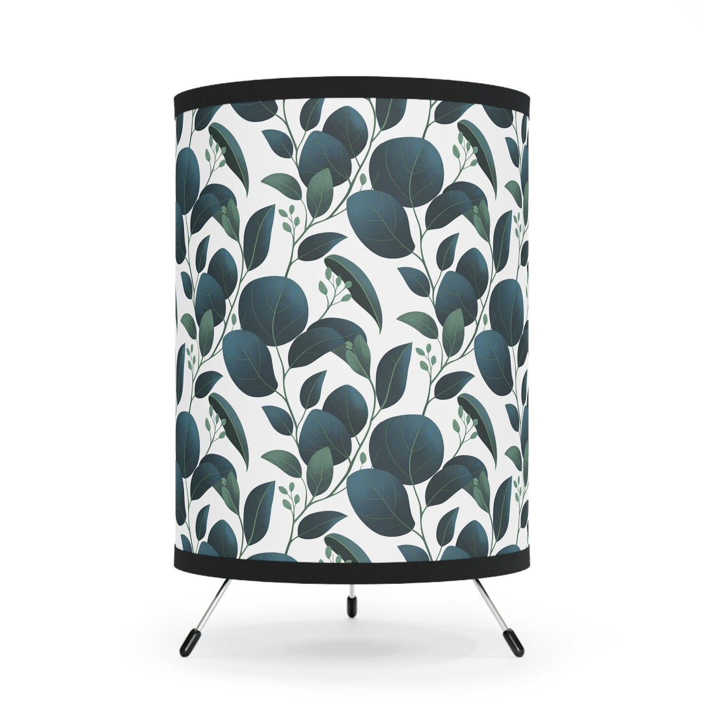 Tripod Lamp-Eucalyptus in Navy Blue Room Decor Lighting, US\/CA Plug - CEZBE