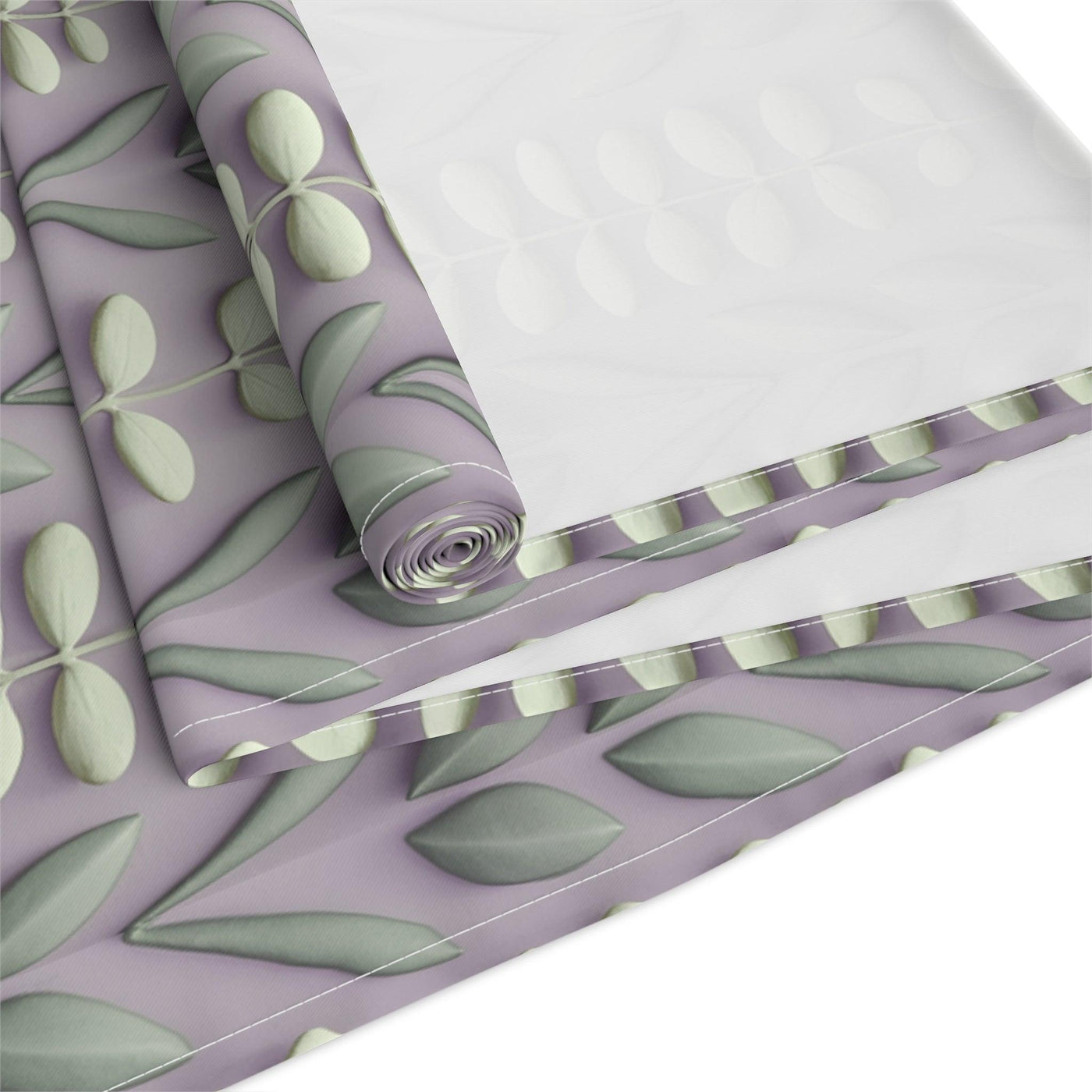 Botanical Plant Floral Leaves Table Runner - CEZBE