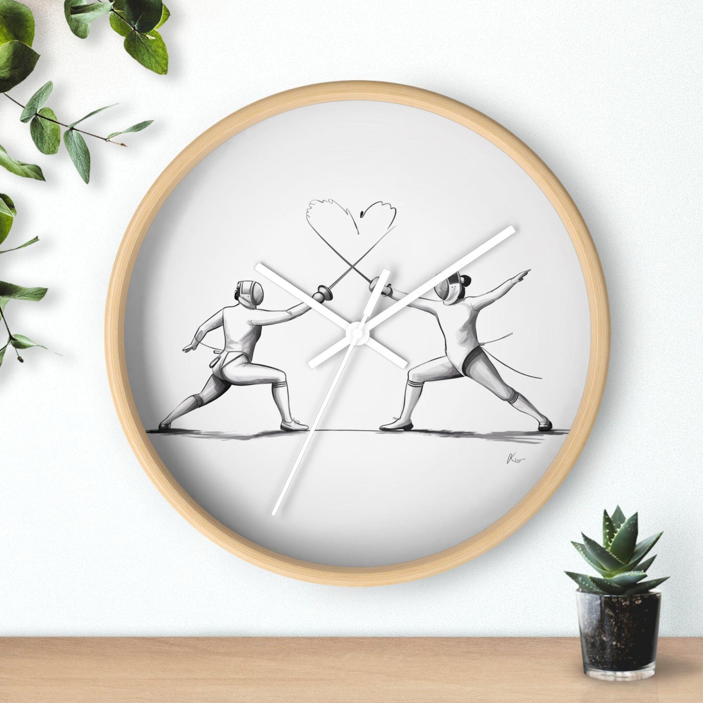 Black and White Wall Clock - CEZBE