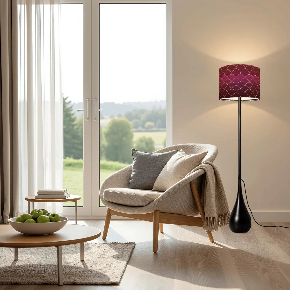 Teardrop Shaped Floor Lamp