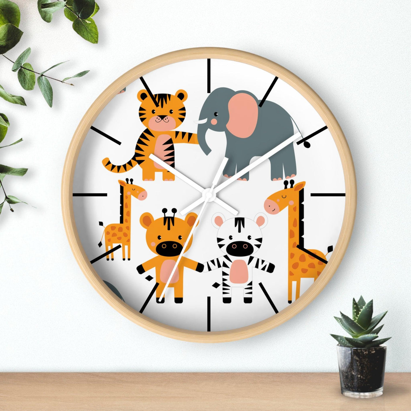 Forest Animal Themed Wall Clock - CEZBE