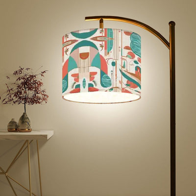 Abstract Pattern Arc Floor Lamp (Made in USA) - CEZBE