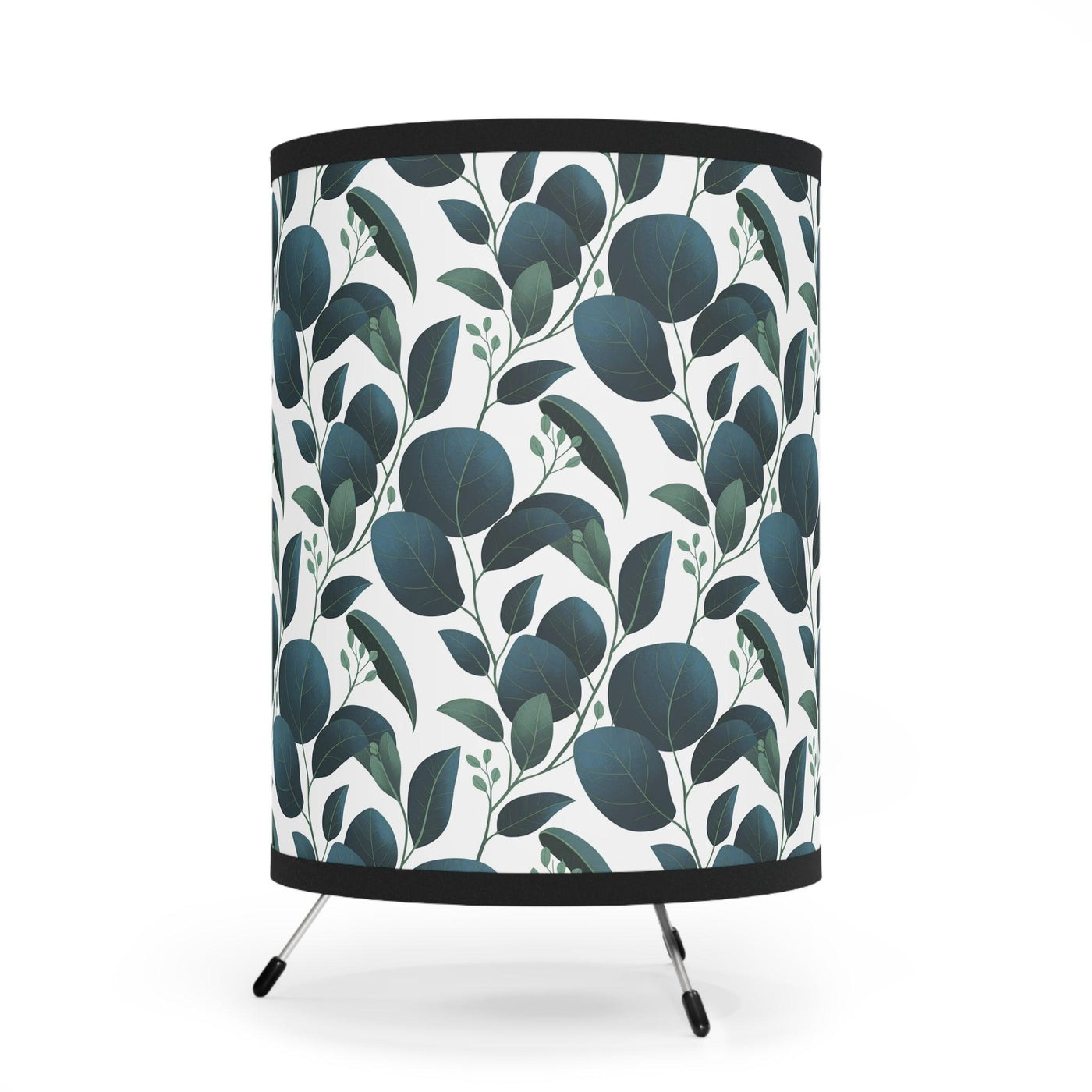 Tripod Lamp-Eucalyptus in Navy Blue Room Decor Lighting, US\/CA Plug - CEZBE