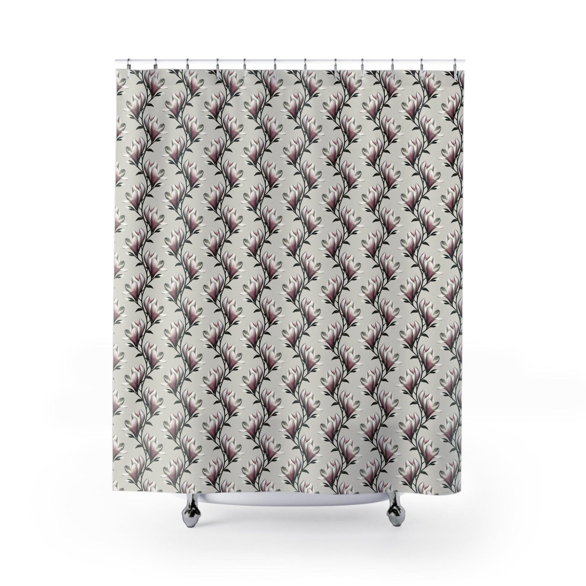 Magnolia Flower Shower Curtains - CEZBE