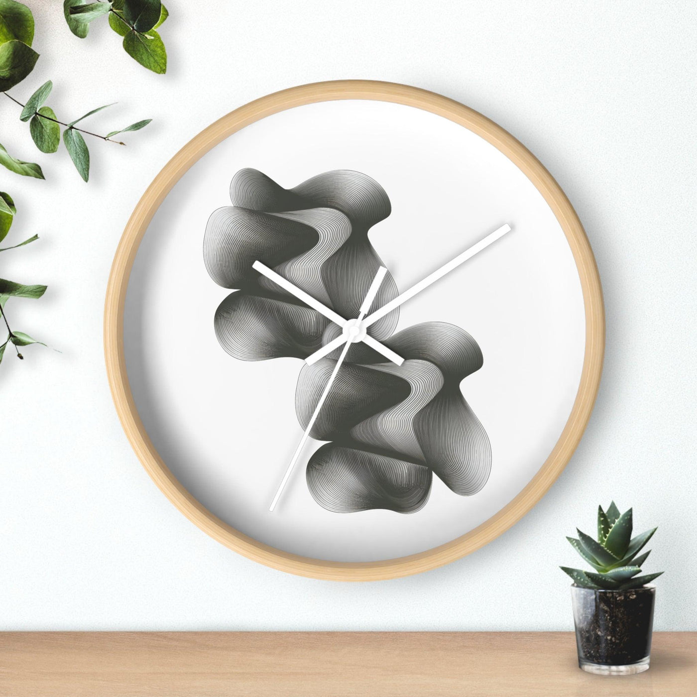 Striped Pattern Wall Clock - CEZBE