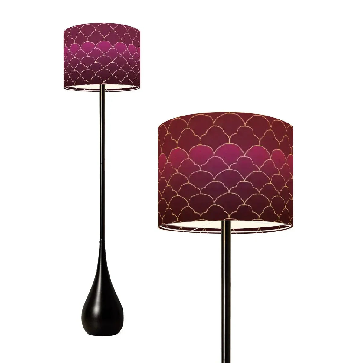 Teardrop Shaped Floor Lamp