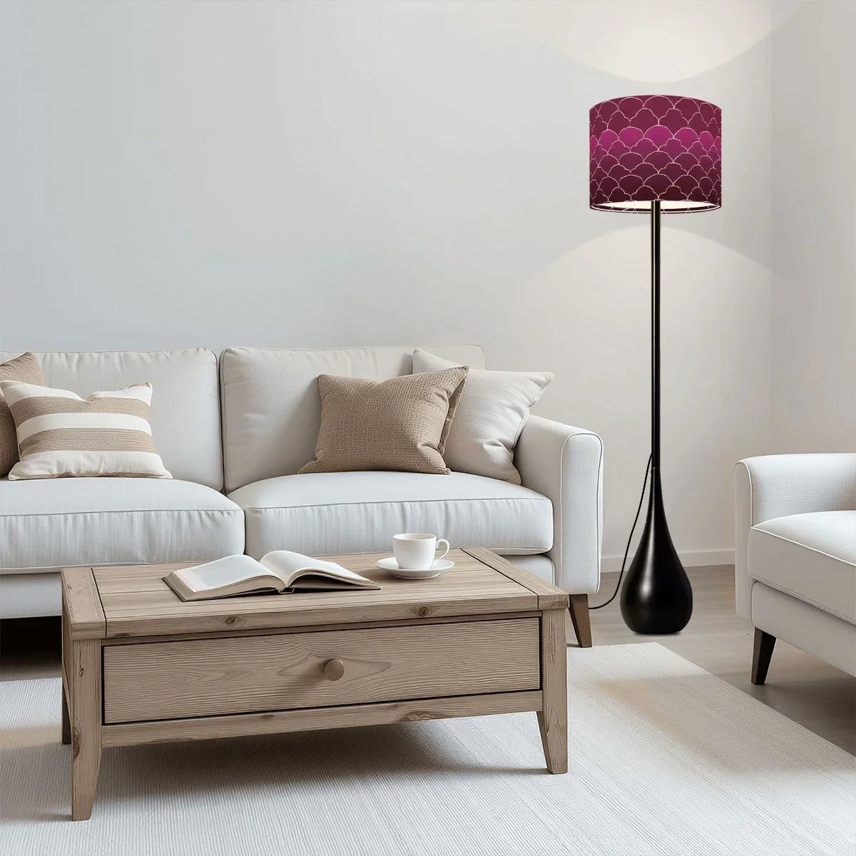 Teardrop Shaped Floor Lamp