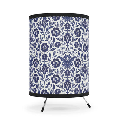 French Country Blue Tripod Lamps
