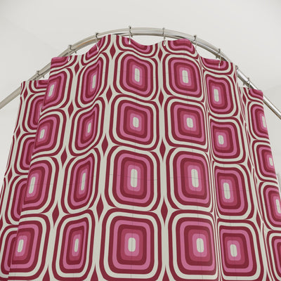 Magenta Modern Bathroom Decor Shower Curtains - CEZBE