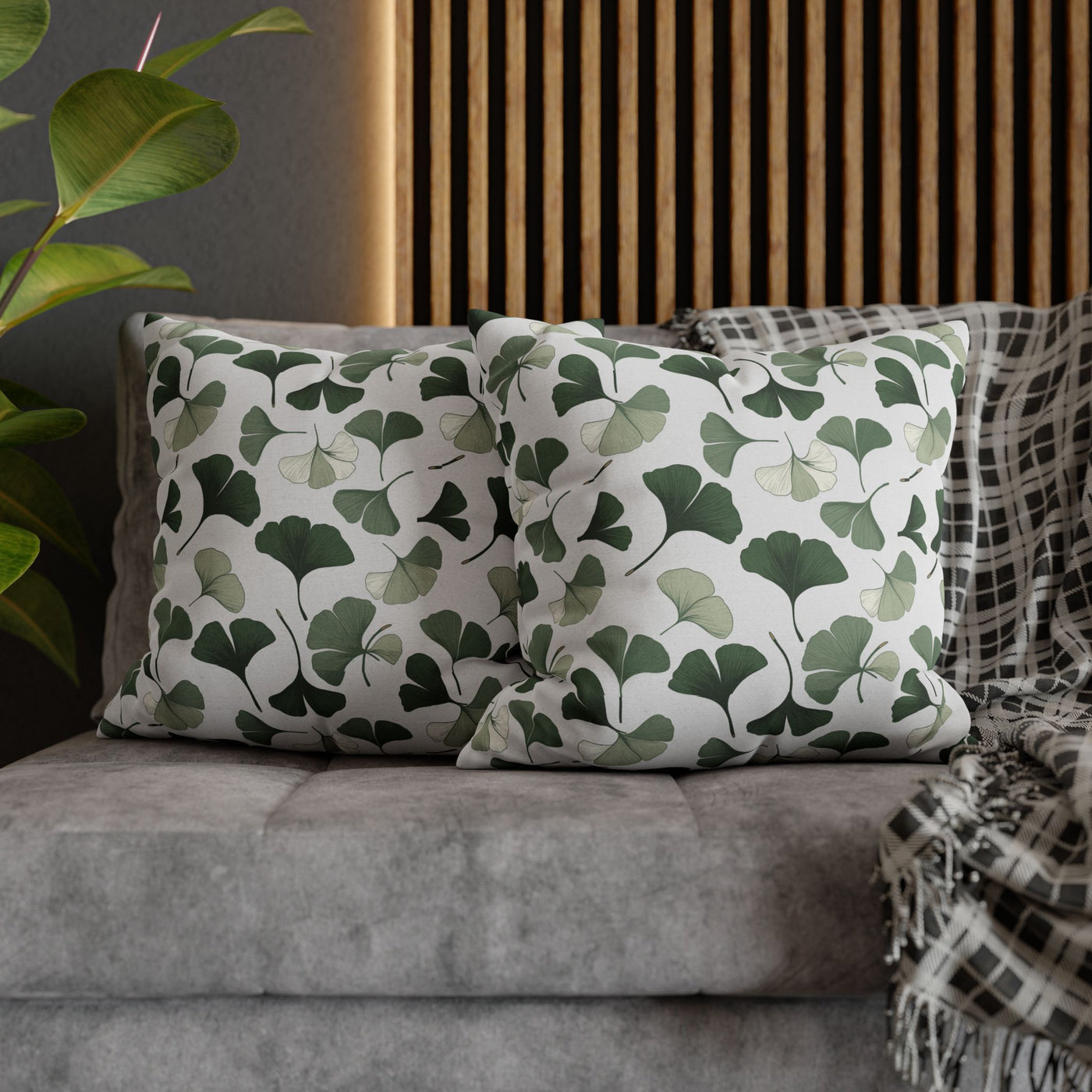 Botanical Pattern Pillow Cover