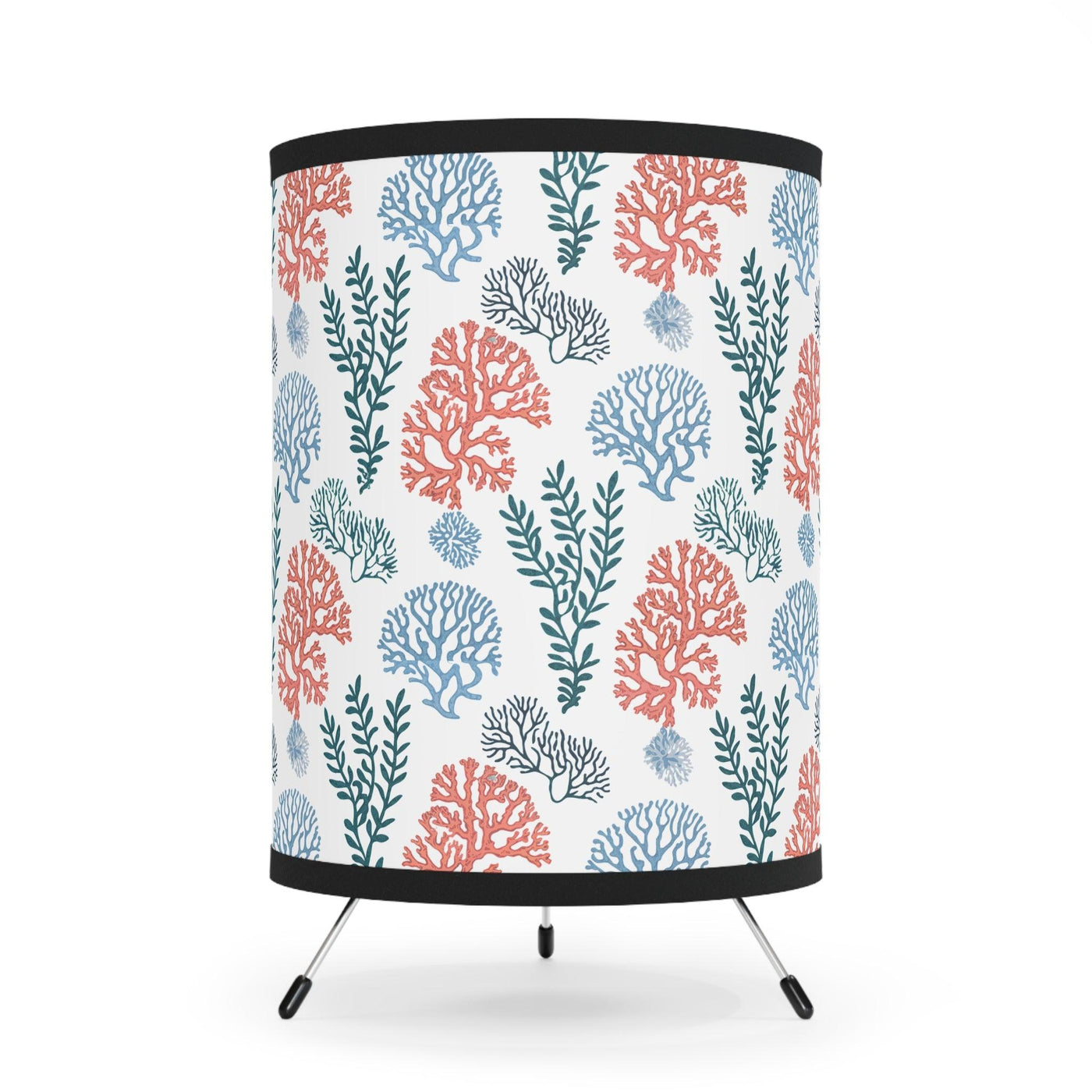 Navy Blue Coral Seaweed Lampshade - CEZBE