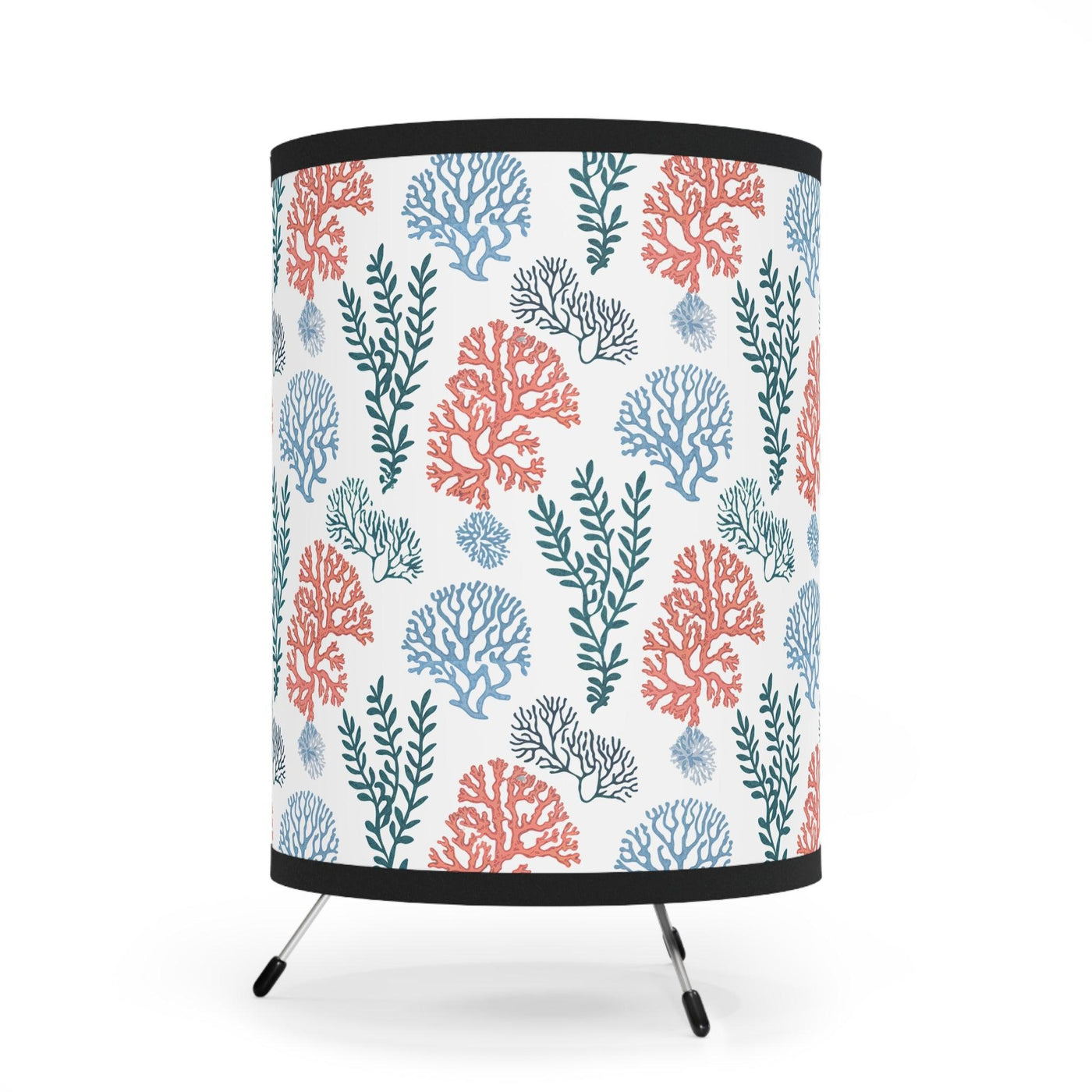 Navy Blue Coral Seaweed Lampshade - CEZBE