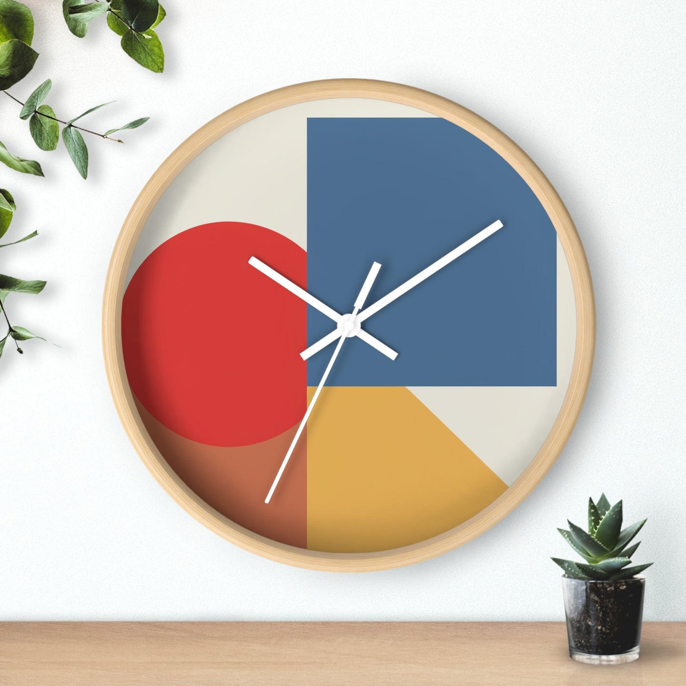 Geometric Square Wall Clock - CEZBE