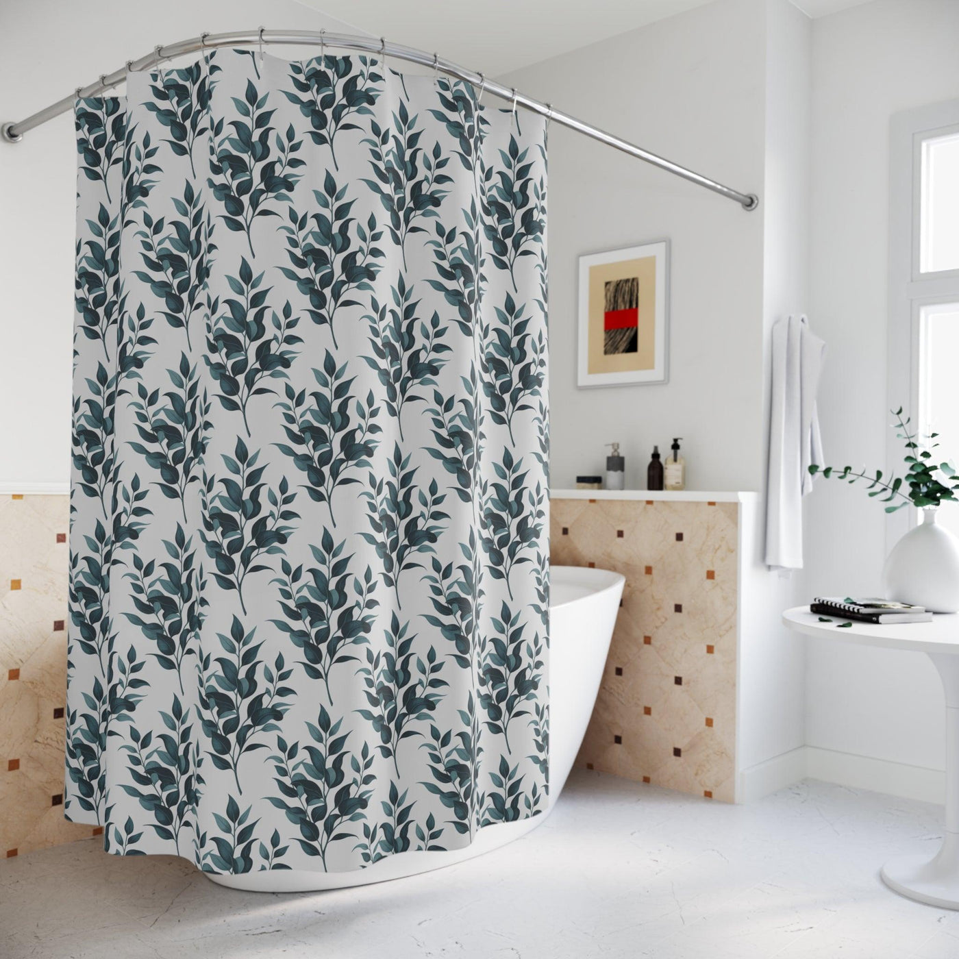 Eukalyptus Leaves Shower Curtains - CEZBE