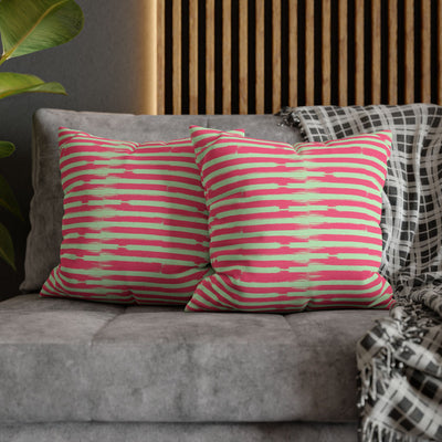 Seasonal Pink Home Decor Spun Polyester Square Pillowcase