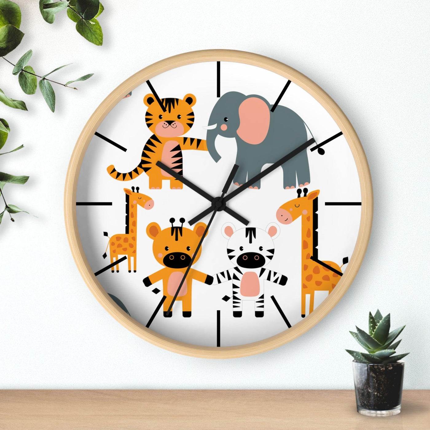 Forest Animal Themed Wall Clock - CEZBE
