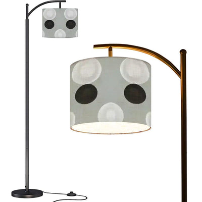 Black White Arc Floor Lamp (Made in USA) - CEZBE