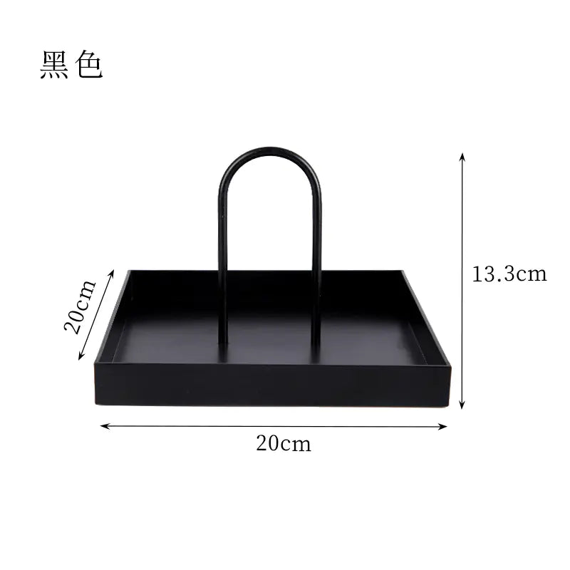 Nordic Modern Round Handle Tray