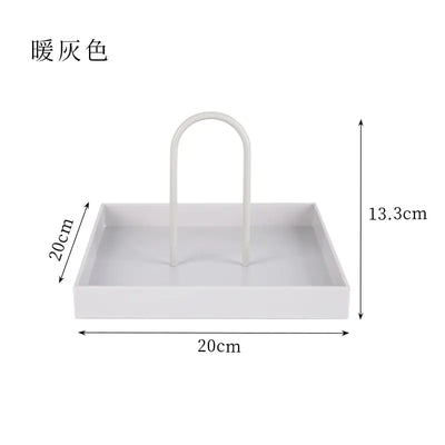 Nordic Modern Round Handle Tray
