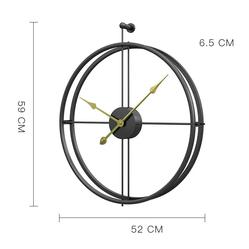 Nordic Creative Iron Wall Clock