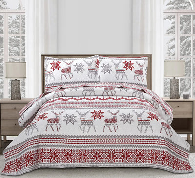 Christmas Quilt Set Queen Size