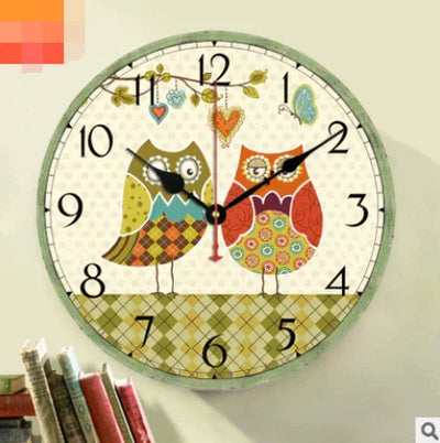 Vintage Owl Wall Clock