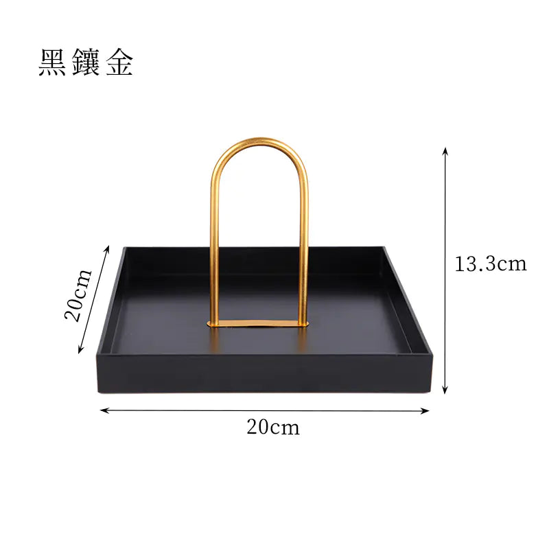 Nordic Modern Round Handle Tray